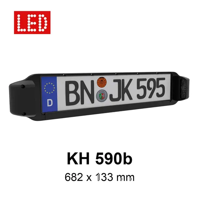 jokon-kennzeichenhalter-kh-590b-mit-y-kabel image 1