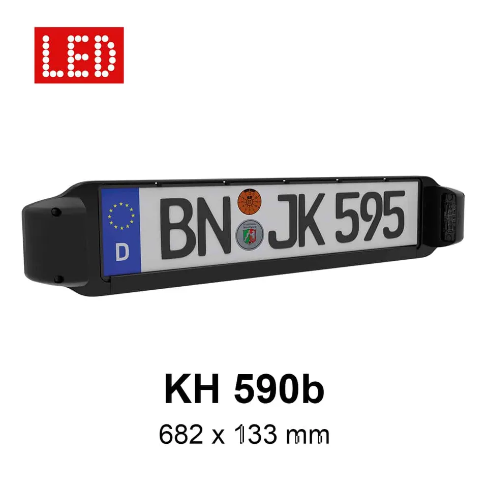 jokon-kennzeichenhalter-kh-590b-mit-y-kabel image 1
