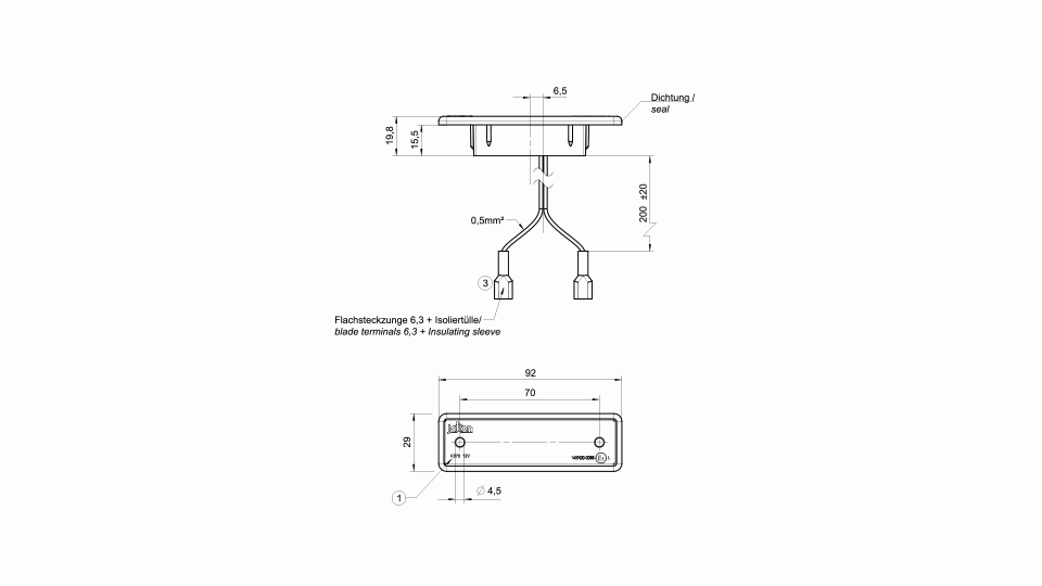 jokon-k-575-kennzeichenleuchte-zum-einbau image 2