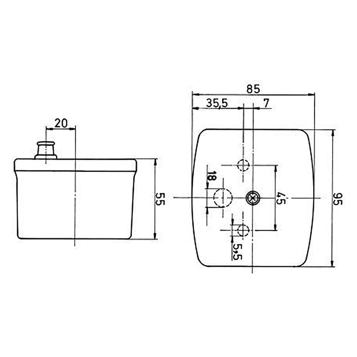 jokon-bp-1025-lh-begrenzungsleuchte-links-front image 2