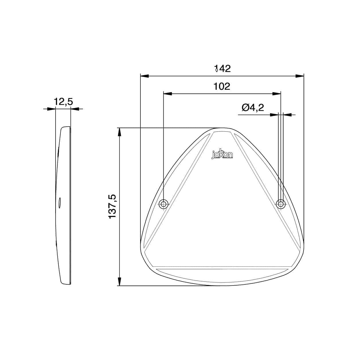 jokon-dr-120-dreiecksreflektor-oval image 2