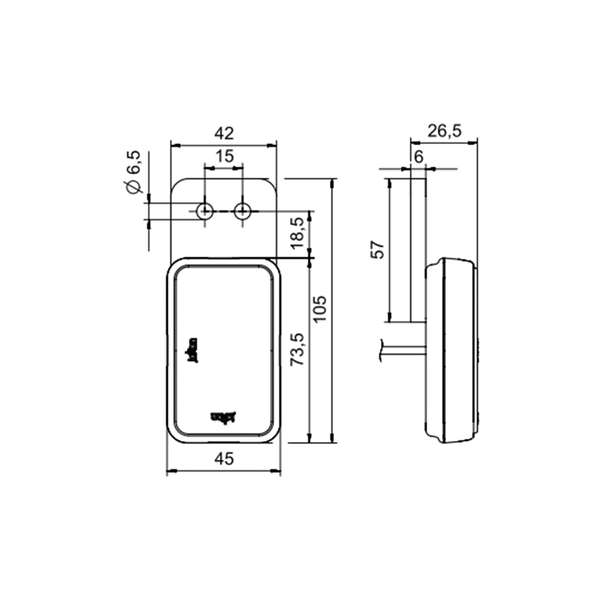 jokon-plr-230-begrenzungsleuchte-front-wei image 2
